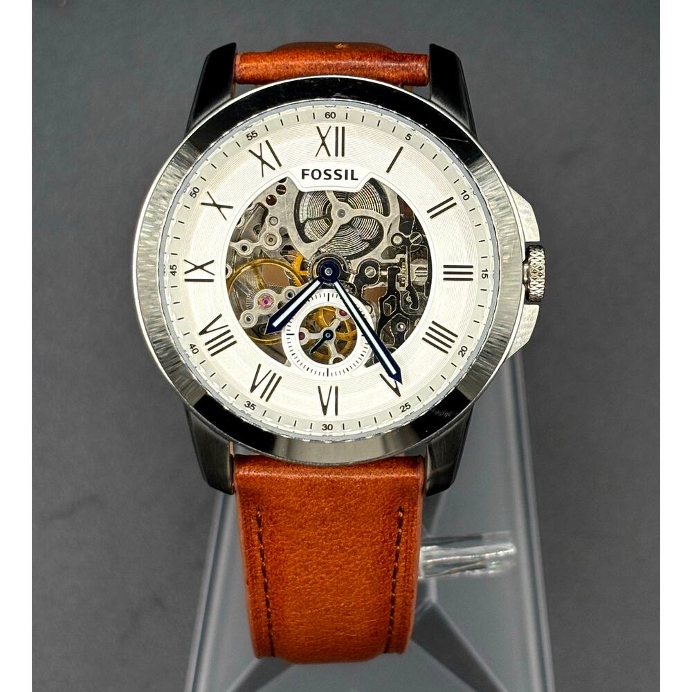 Fossil Grant ME3053 Automatic Skeleton Men’s Watch 44mm
